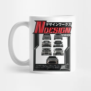 evolution of the nissan gtr Mug